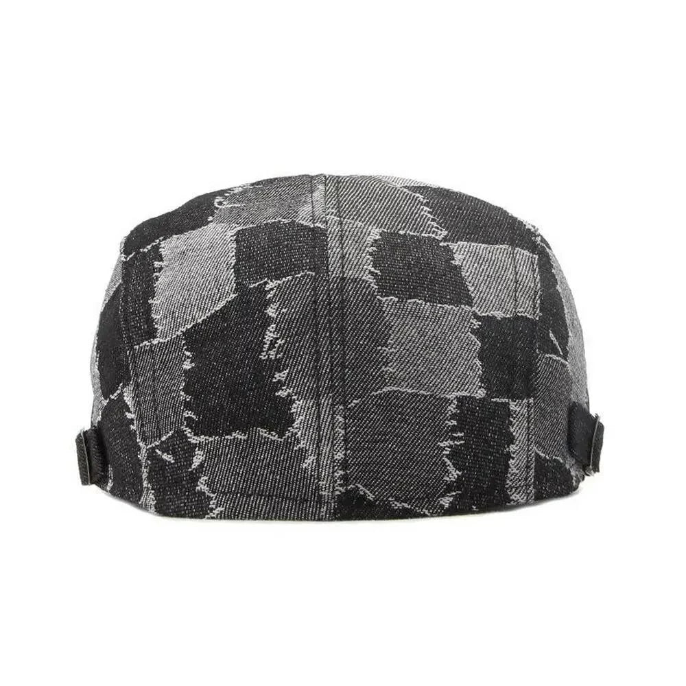 Jaxon Patchwork Cotton Flat Cap