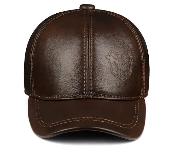 hat-pure-authentic-cowhide-leather-winter