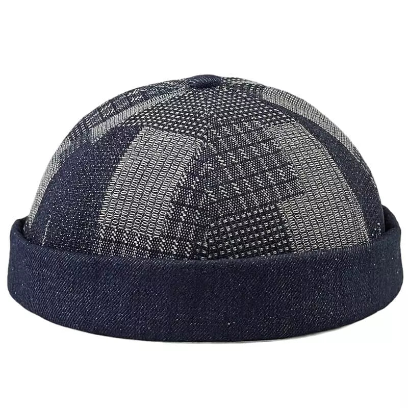 Kendrick Denim Patchwork Docker Cap