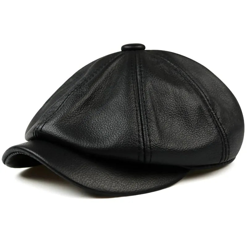 newsie-bakerboy-paperboy-cabbie-hat-pure-authentic-leather