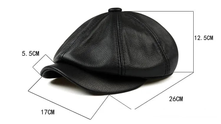 newsie-bakerboy-paperboy-cabbie-hat-pure-authentic-leather