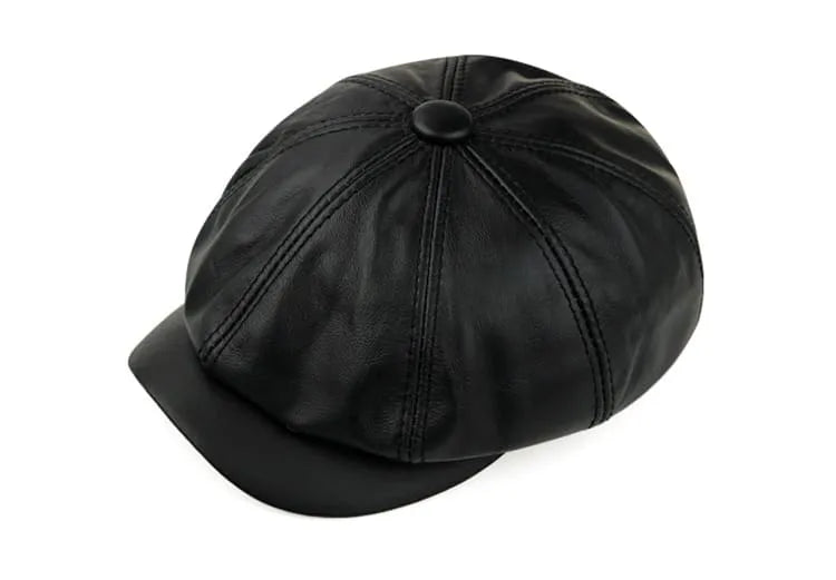 newsie-bakerboy-paperboy-cabbie-hat-pure-authentic-leather