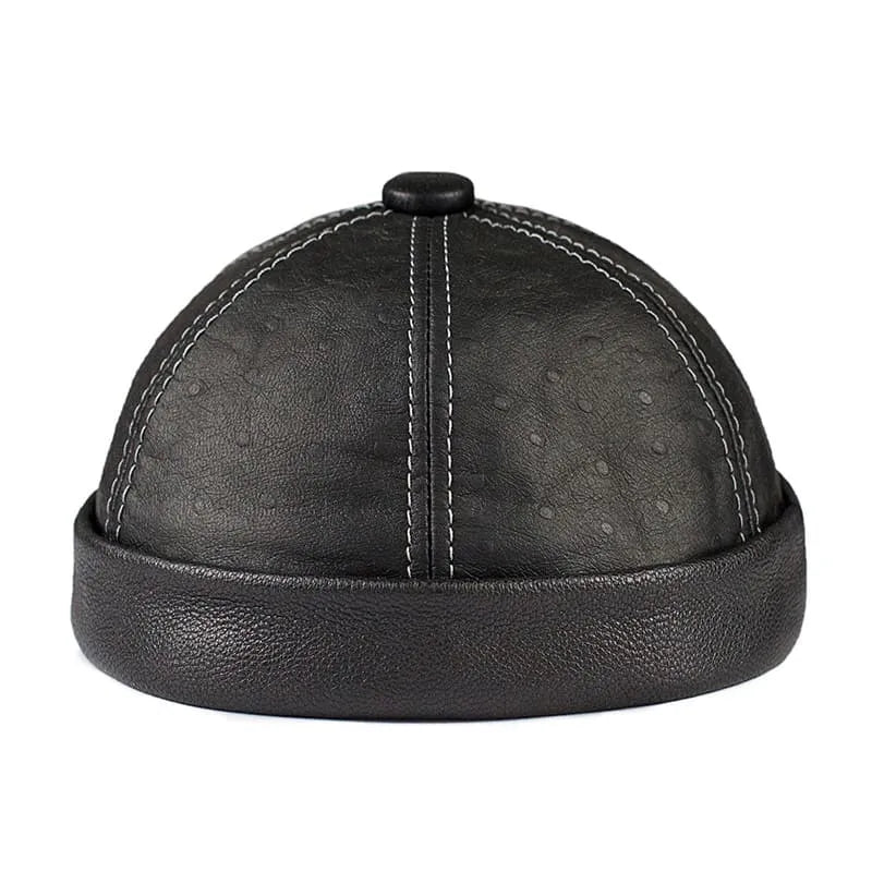 brimless-hat-pure-authentic-leather-adjustable