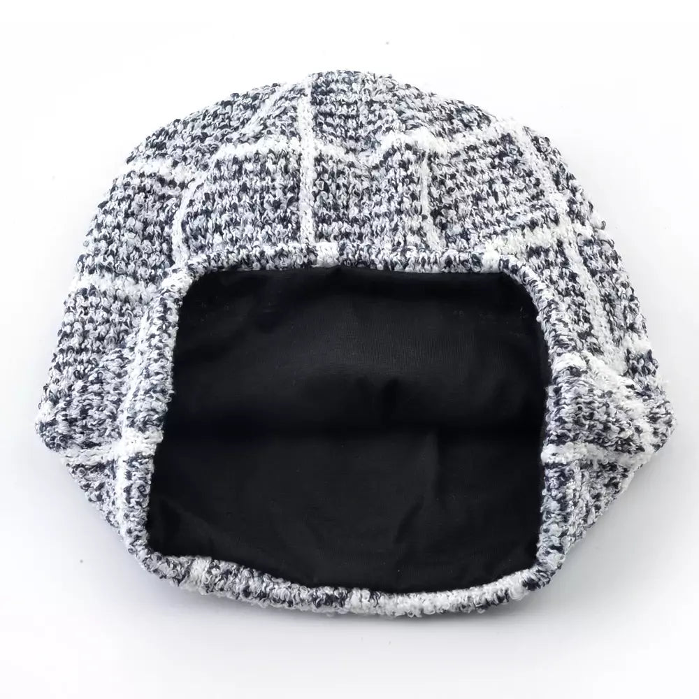 Kungs Plaid Knitted Cotton Beanie