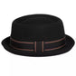 Le Mans Black Porkpie Hat