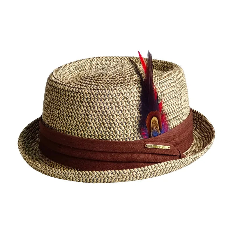 Sun-beach-headwear-unisex-vegetable-fibre-breathable-short-brim-handwoven