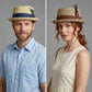 Sun-beach-headwear-unisex-vegetable-fibre-breathable-short-brim-handwoven