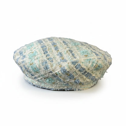 woman-female-vintage-retro-parisian-plaid-hat