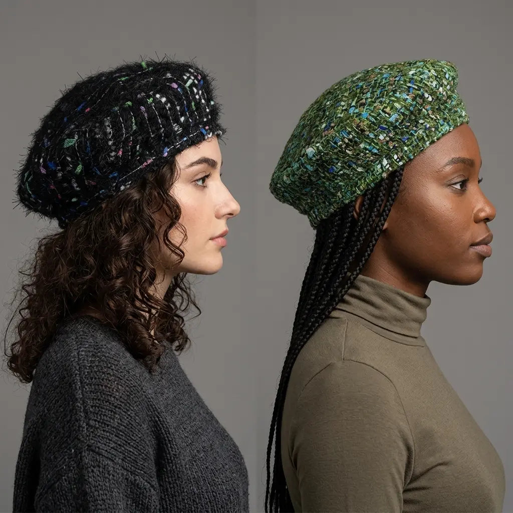 woman-female-vintage-retro-parisian-plaid-hat