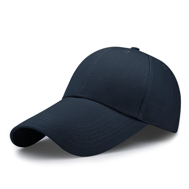 Long Visor Plain Baseball Cap