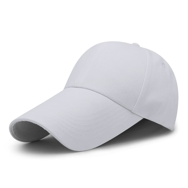 Long Visor Plain Baseball Cap