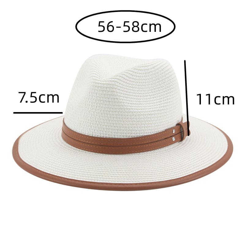 Lorient Summer Straw Fedora Hat