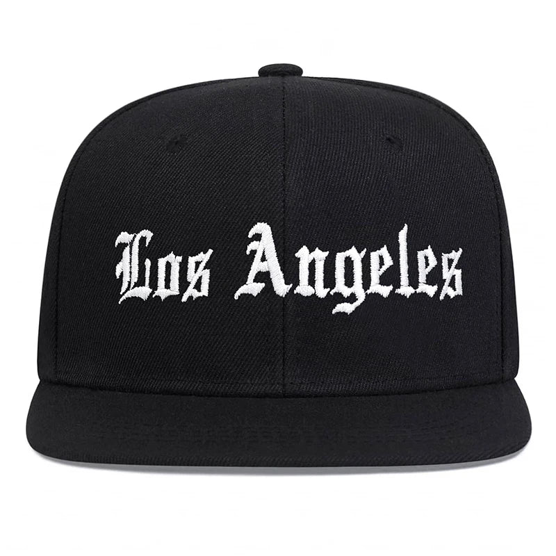 men-women-script-embroidered-flat-brim-adjustable-baseball-hat