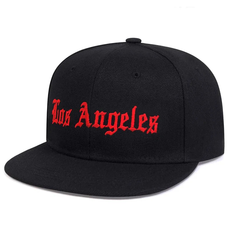 men-women-script-embroidered-flat-brim-adjustable-baseball-hat
