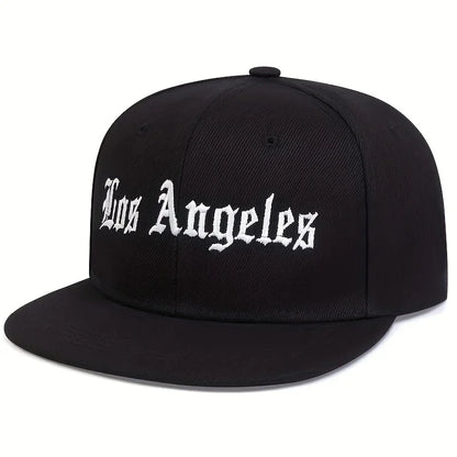 men-women-script-embroidered-flat-brim-adjustable-baseball-hat