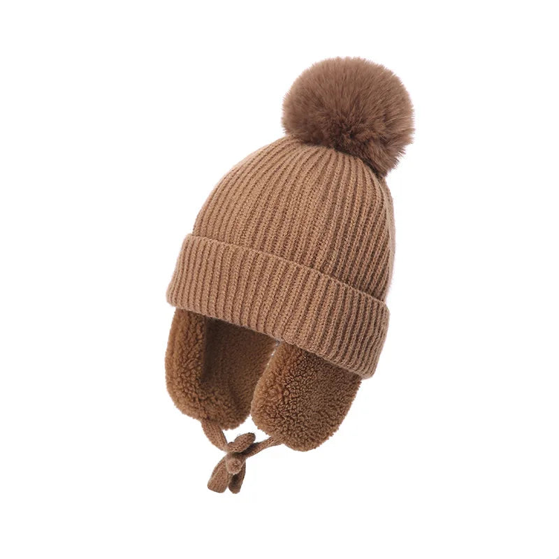 children-vintage-retro-plush-warm-hat