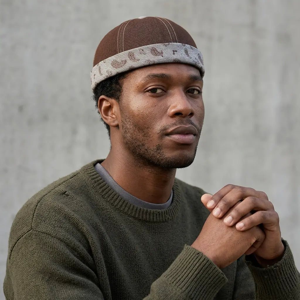 Cotton-adjustable-brimless-hat
