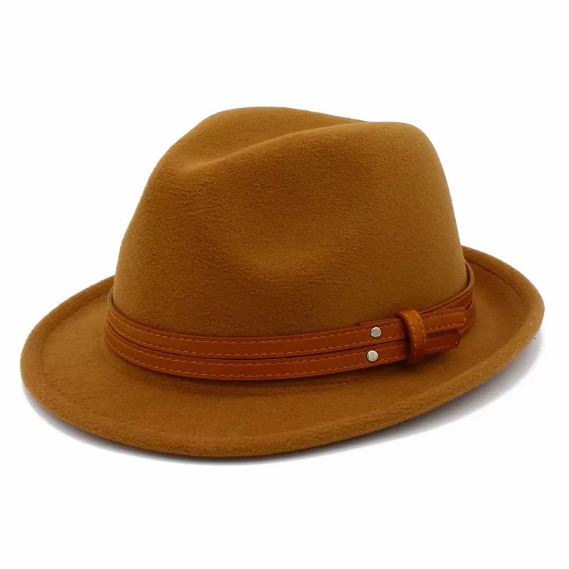 Men-Women-Winter-Ghelter-Retro-Plain-Jazz-Vintage-Fedora