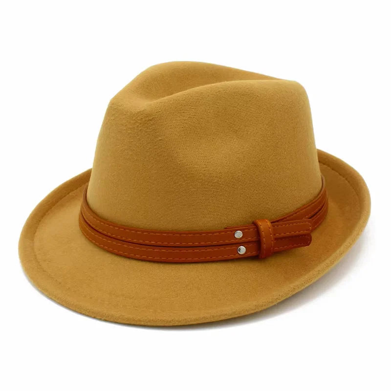 Men-Women-Winter-Ghelter-Retro-Plain-Jazz-Vintage-Fedora