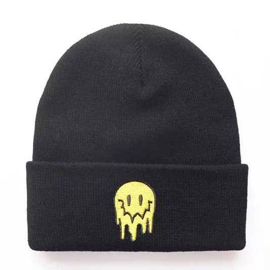 Melting Smiley Winter Beanie