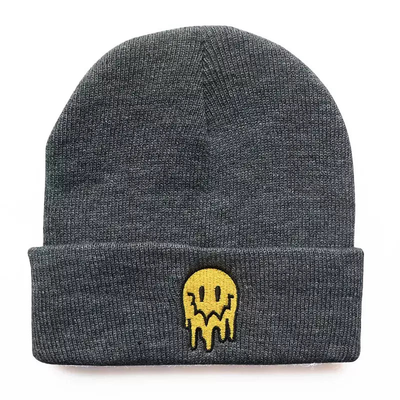 Melting Smiley Winter Beanie