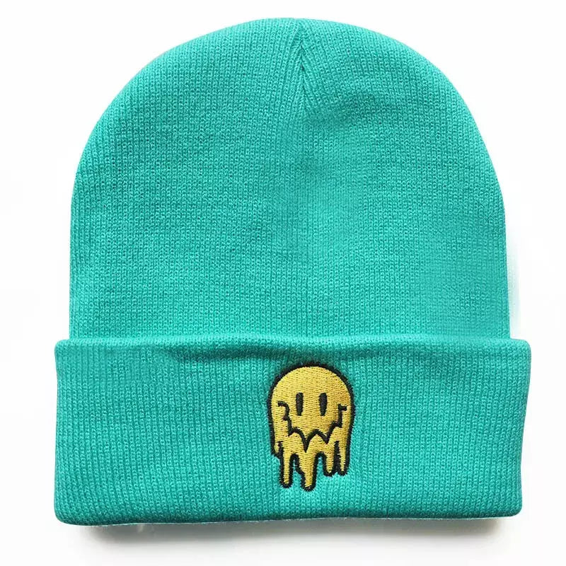 Melting Smiley Winter Beanie