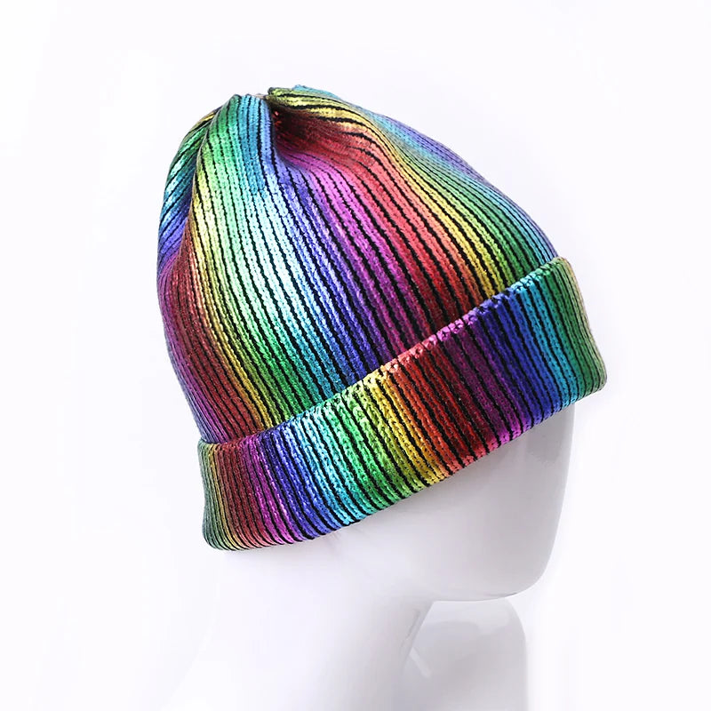men-women-shiny-folded-ribbed-knit-headwear