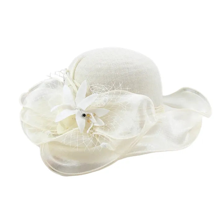 wedding-church-hat-women-ladies-ribbon-breathable