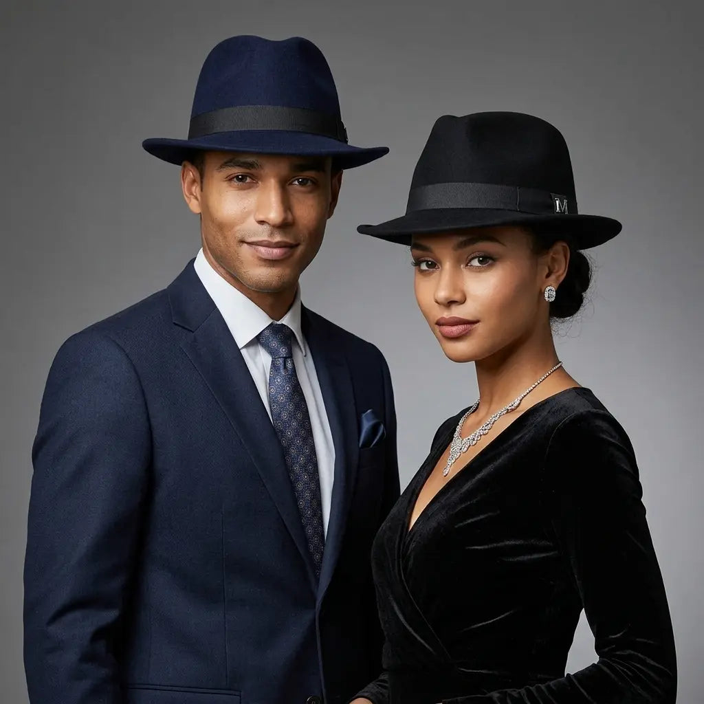jazz-fedora-hat-fleece-floccus-coat-plain