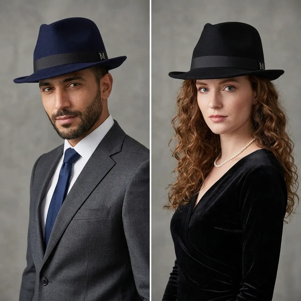 jazz-fedora-hat-fleece-floccus-coat-plain