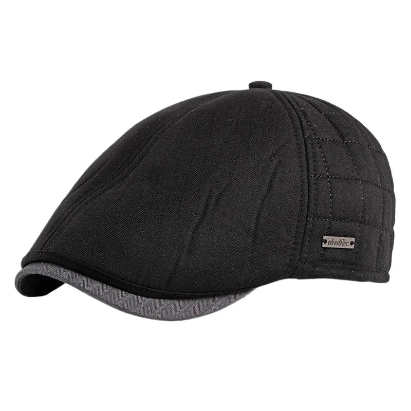 men-quilted-insulated-vintage-flat-hat