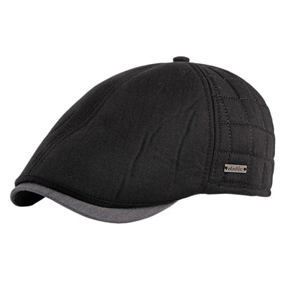 men-quilted-insulated-vintage-flat-hat
