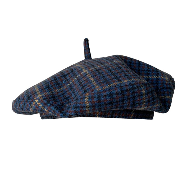 men-women-vintage-retro-parisian-plaid-hat