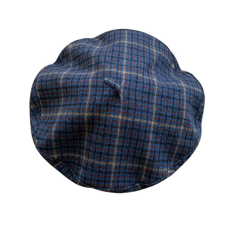men-women-vintage-retro-parisian-plaid-hat