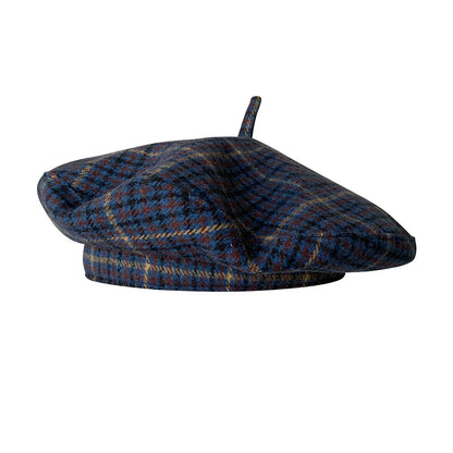 woman-female-vintage-retro-parisian-plaid-hat