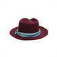 Montpellier Ribbon Garnet Wool Trilby Hat