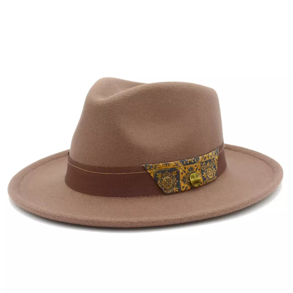 Utrecht Mosaic Belt Fedora Hat