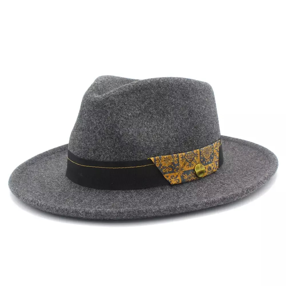 Utrecht Mosaic Belt Fedora Hat