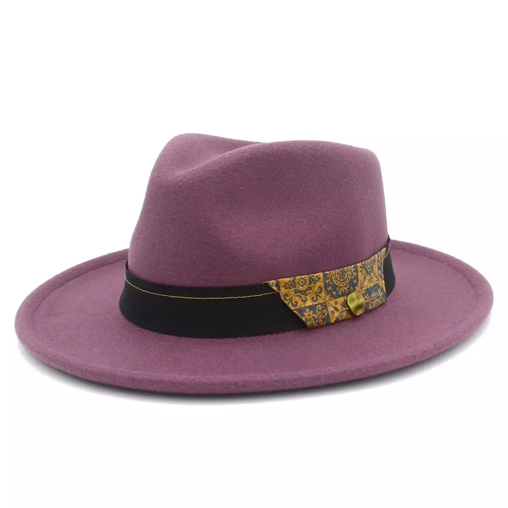 Utrecht Mosaic Belt Fedora Hat