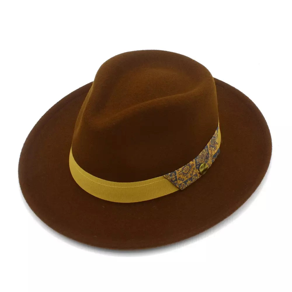 Utrecht Mosaic Belt Fedora Hat