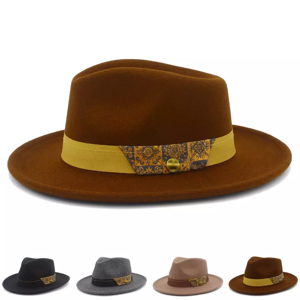 Utrecht Mosaic Belt Fedora Hat