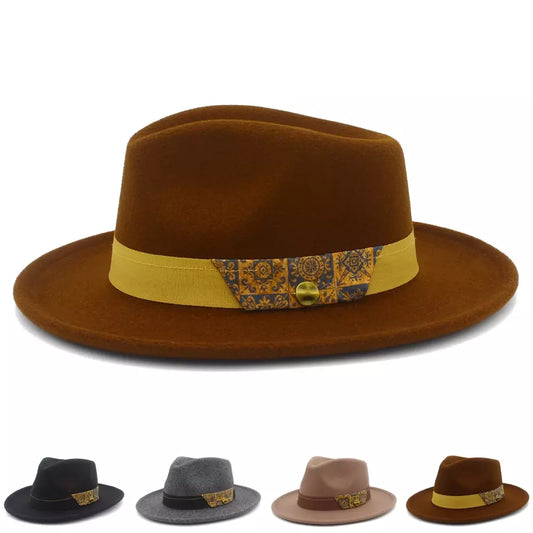 Utrecht Mosaic Belt Fedora Hat