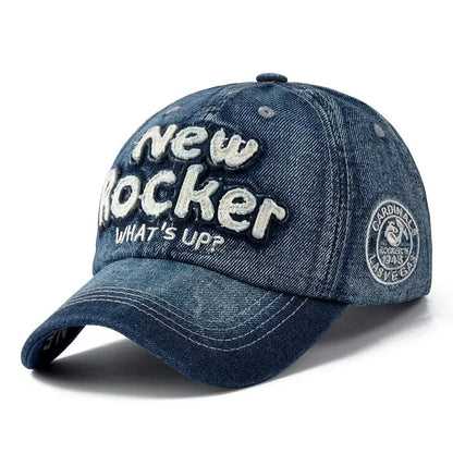 New Rocker Denim Baseball Cap