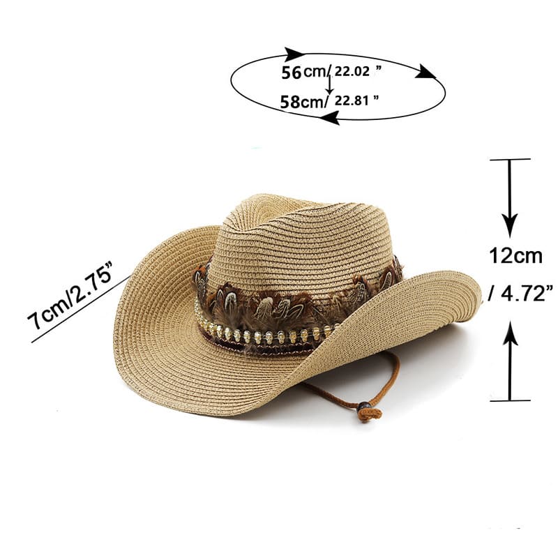 Oakley Feathers Belt Cowboy Hat