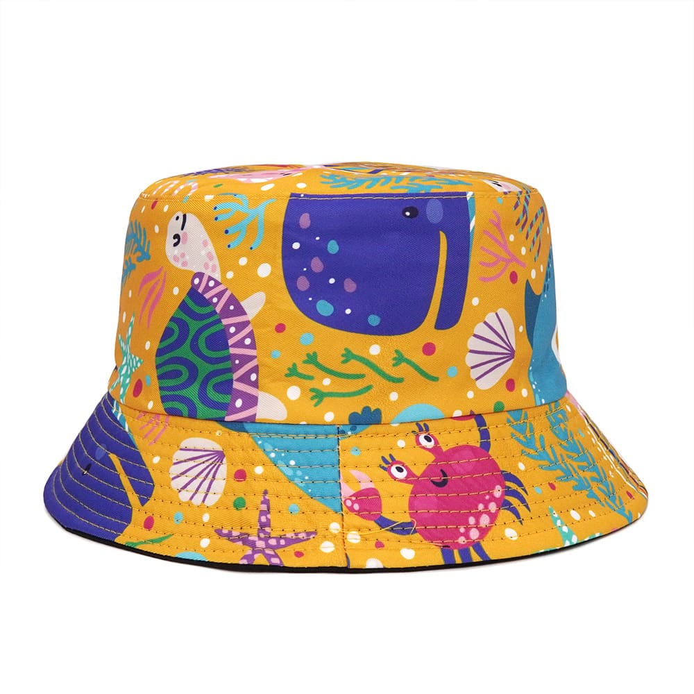 Ocean Cartoons Reversible Bucket Hat