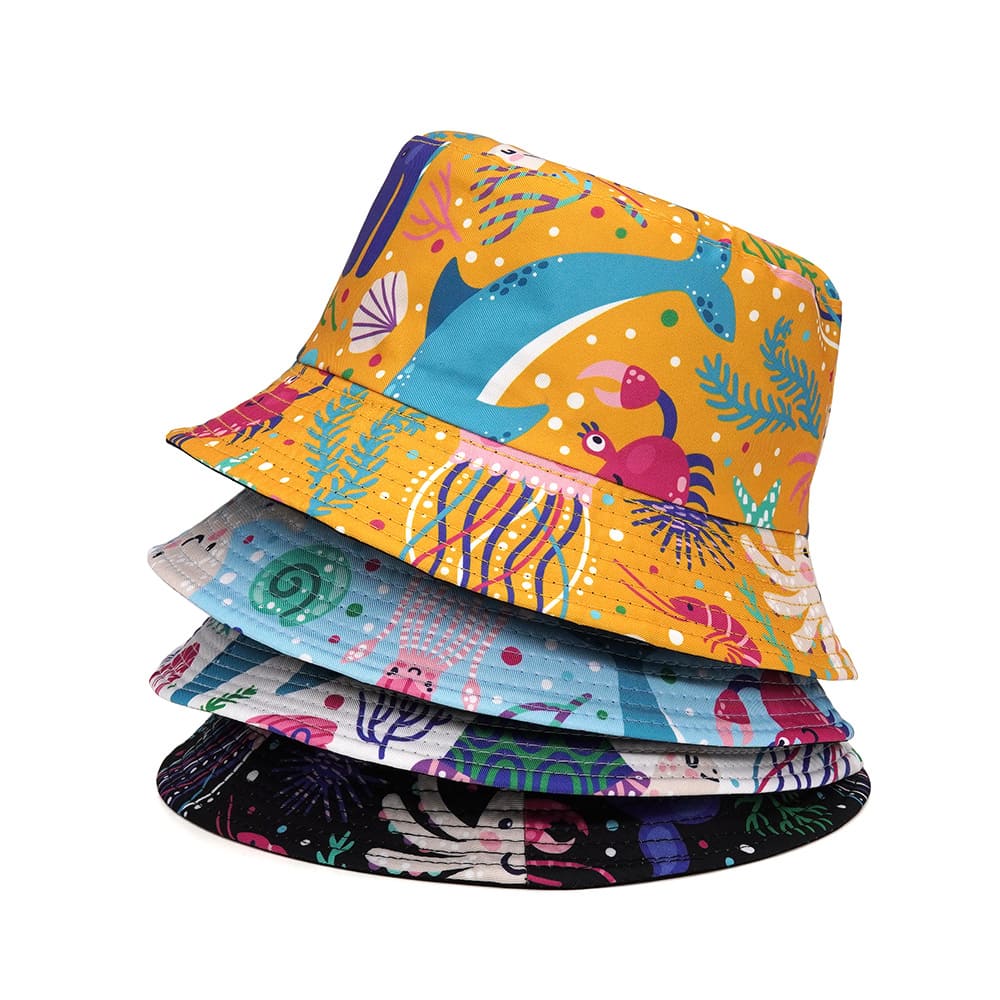 Ocean Cartoons Reversible Bucket Hat