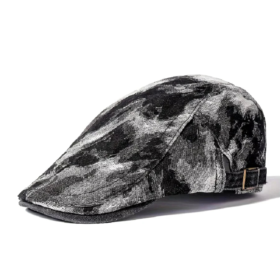 Streaked-Drawn-Summer-Casual-Men-Women-Breathable-Duckbill-Ivy-Gatsby-Cabbie-Paddy-Hat