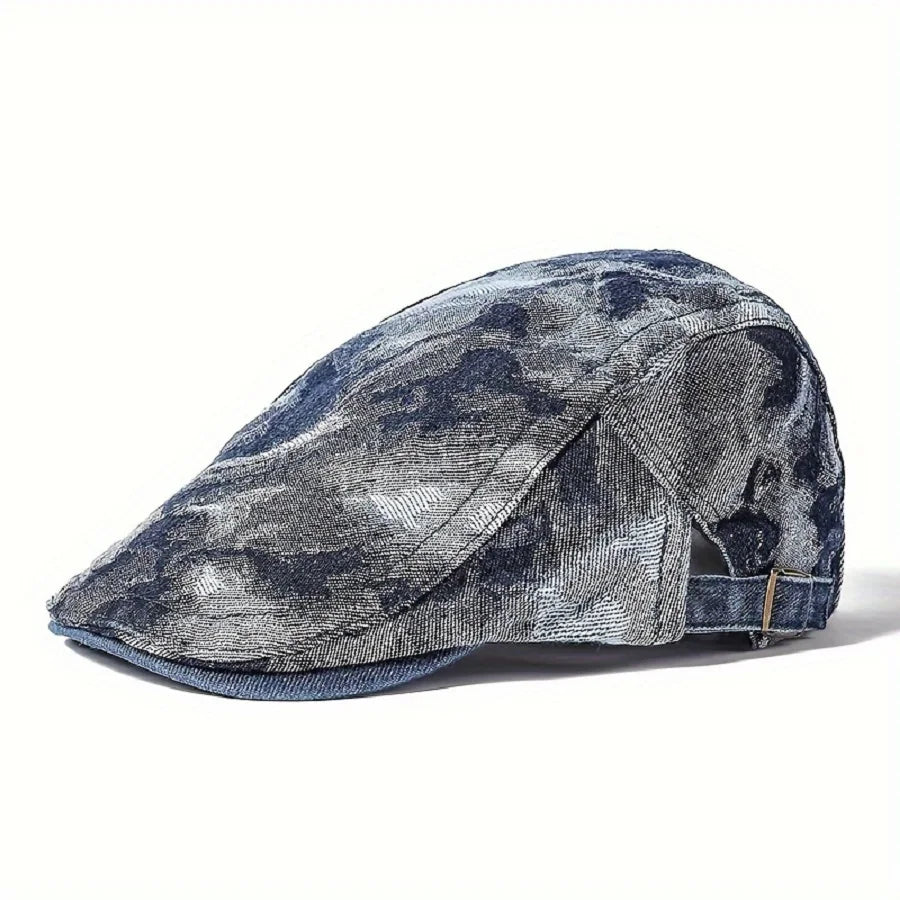 Streaked-Drawn-Summer-Casual-Men-Women-Breathable-Duckbill-Ivy-Gatsby-Cabbie-Paddy-Hat