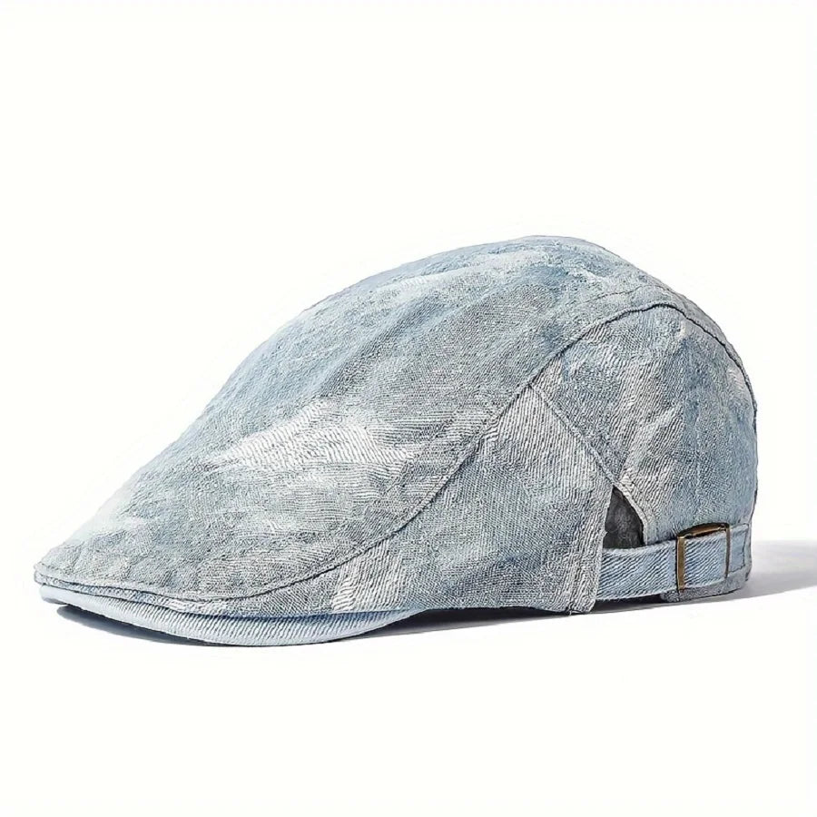 Streaked-Drawn-Summer-Casual-Men-Women-Breathable-Duckbill-Ivy-Gatsby-Cabbie-Paddy-Hat