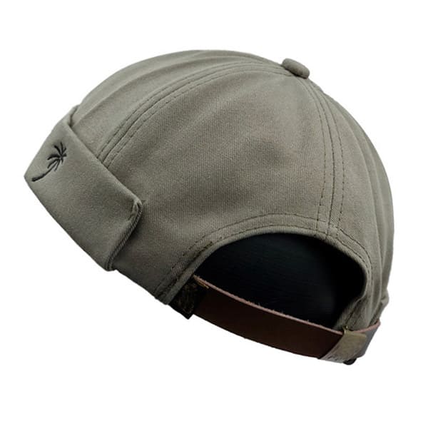 Palm Plain Cotton Docker Cap